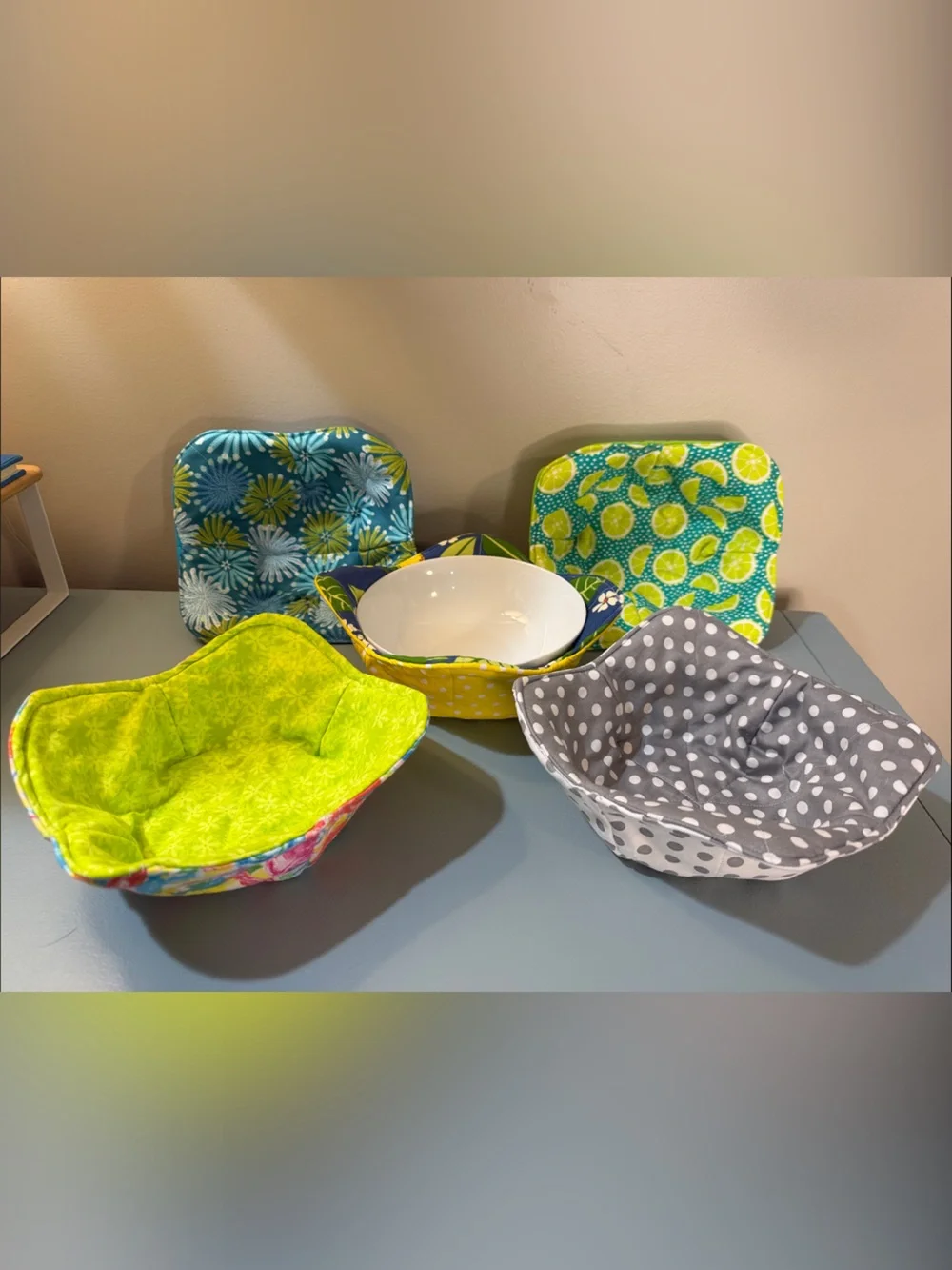 Hand Crafted Assorted 100% Cotton 11”x11” Bowl Coozie